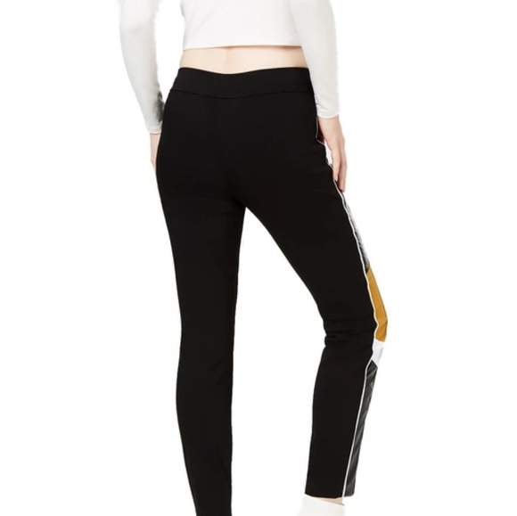 BAR lll Faux Leather Stripe Skinny Pants - Picture 3 of 5